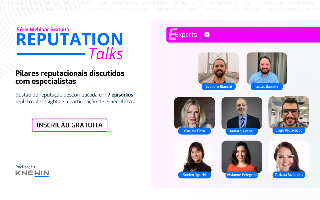 Websérie com especialistas discute gestão de reputação