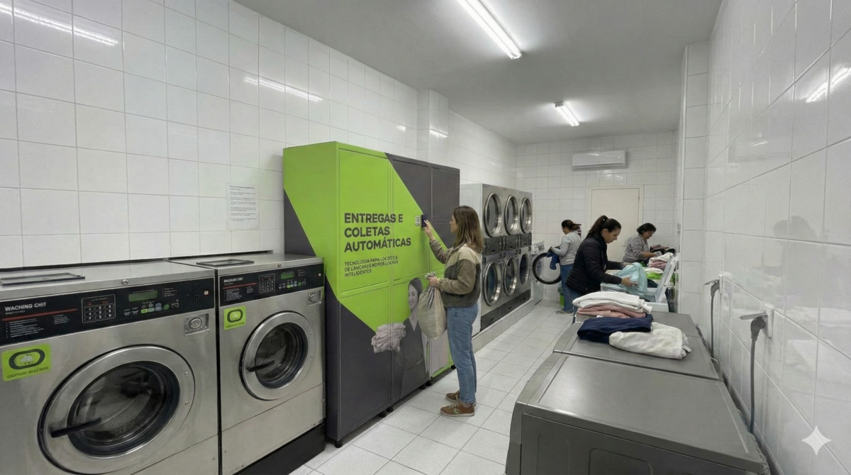 Lockers em lavanderias podem facilitar a rotina no Brasil