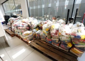 Ação solidária garante mais de 100 cestas básicas para famílias de Mongaguá