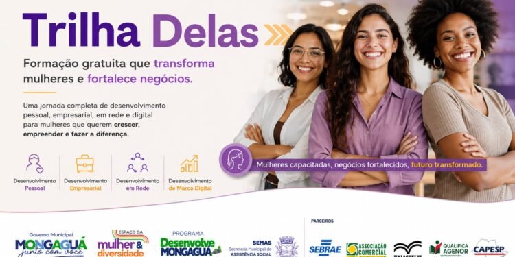 Trilha Delas fortalece o empreendedorismo feminino com formação gratuita em Mongaguá