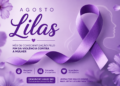 Caminhada do Agosto Lilás reúne idosos de Mongaguá contra a violência doméstica
