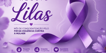 Caminhada do Agosto Lilás reúne idosos de Mongaguá contra a violência doméstica